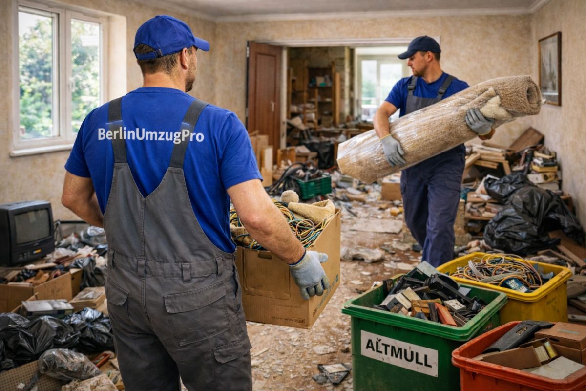 Faire Kalkulation und Transparenz für Ihren Preis bei einer Räumung in Berlin.