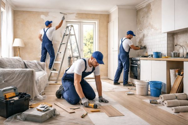 Maler- und Renovierungsarbeiten für eine schlüsselfertige Übergabe.