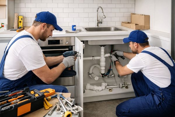 Spezialisierte Küchenmontage inklusive aller Geräte-Anschlüsse.